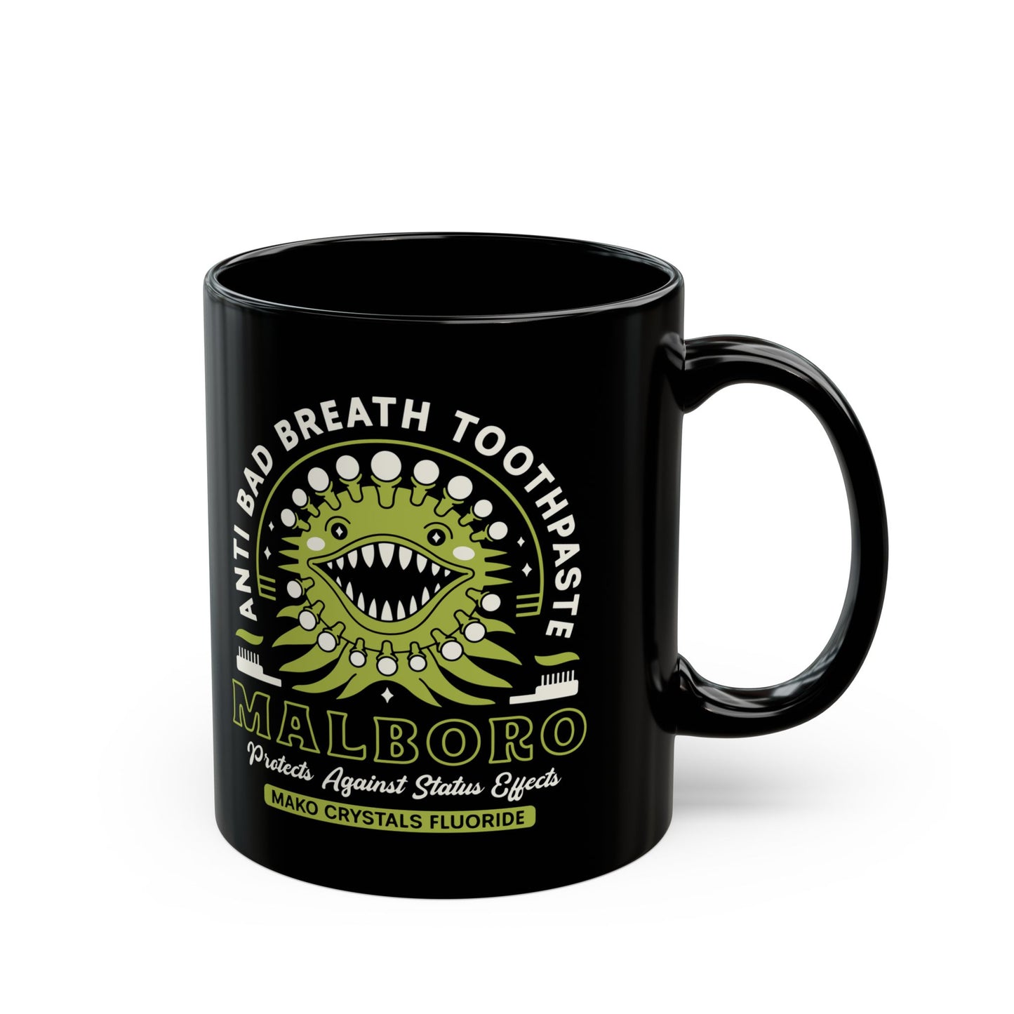 Malboro Toothpaste Emblem Black Mug