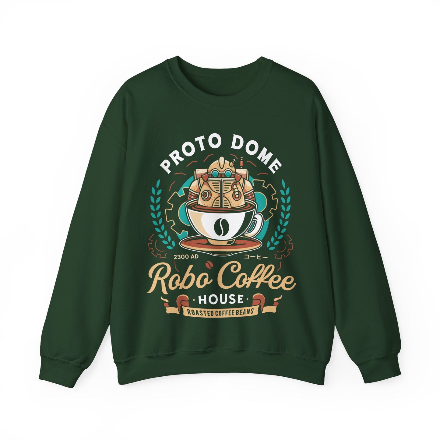 Proto Dome Robo Coffee Crest Unisex Crewneck Sweatshirt