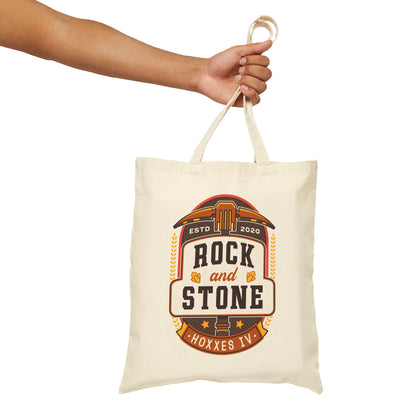 Rock And Stone Emblem Canvas Tote Bag