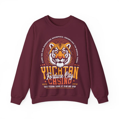 Yucatan Casino Snowflake Grunge Unisex Crewneck Sweatshirt