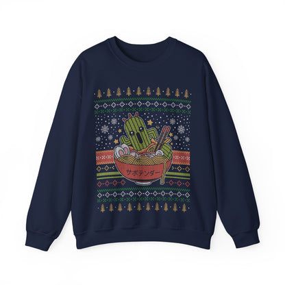 Cactuar Ramen Ugly Sweater Unisex Crewneck Sweatshirt