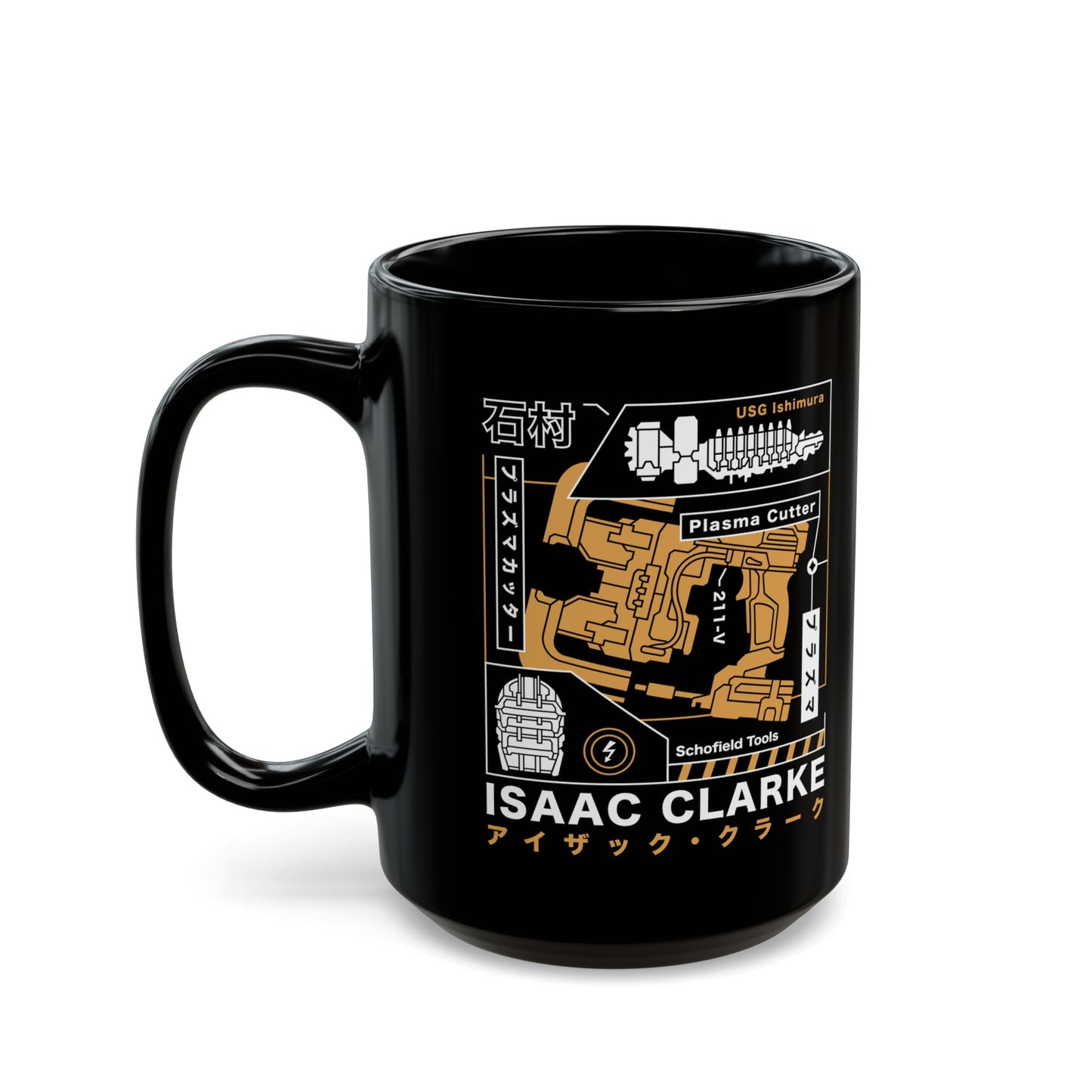 Isaac Clarke Aesthetic Black Mug