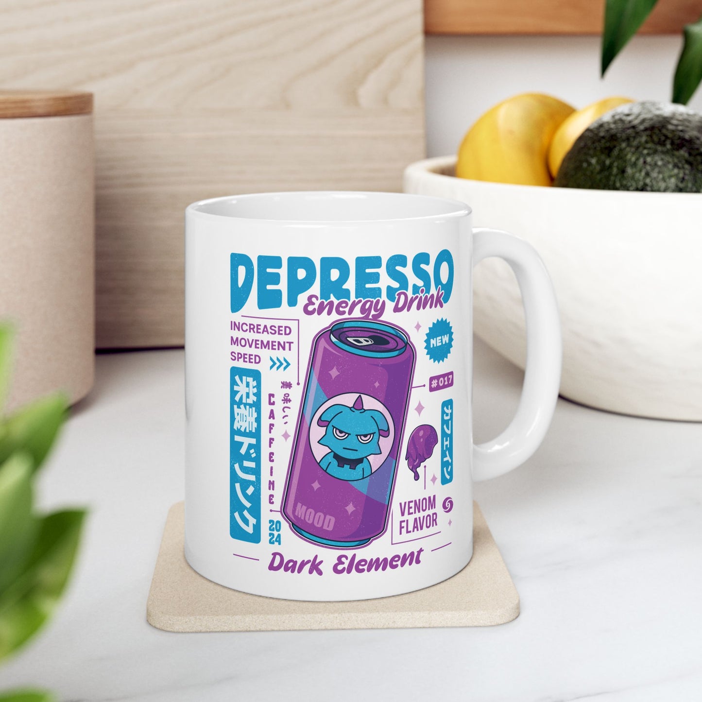 Depresso Energy Drink Ceramic Mug