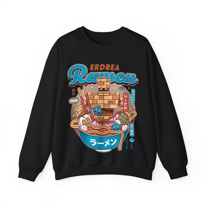 Erdrea Monsters Ramen Vintage Crewneck Sweatshirt
