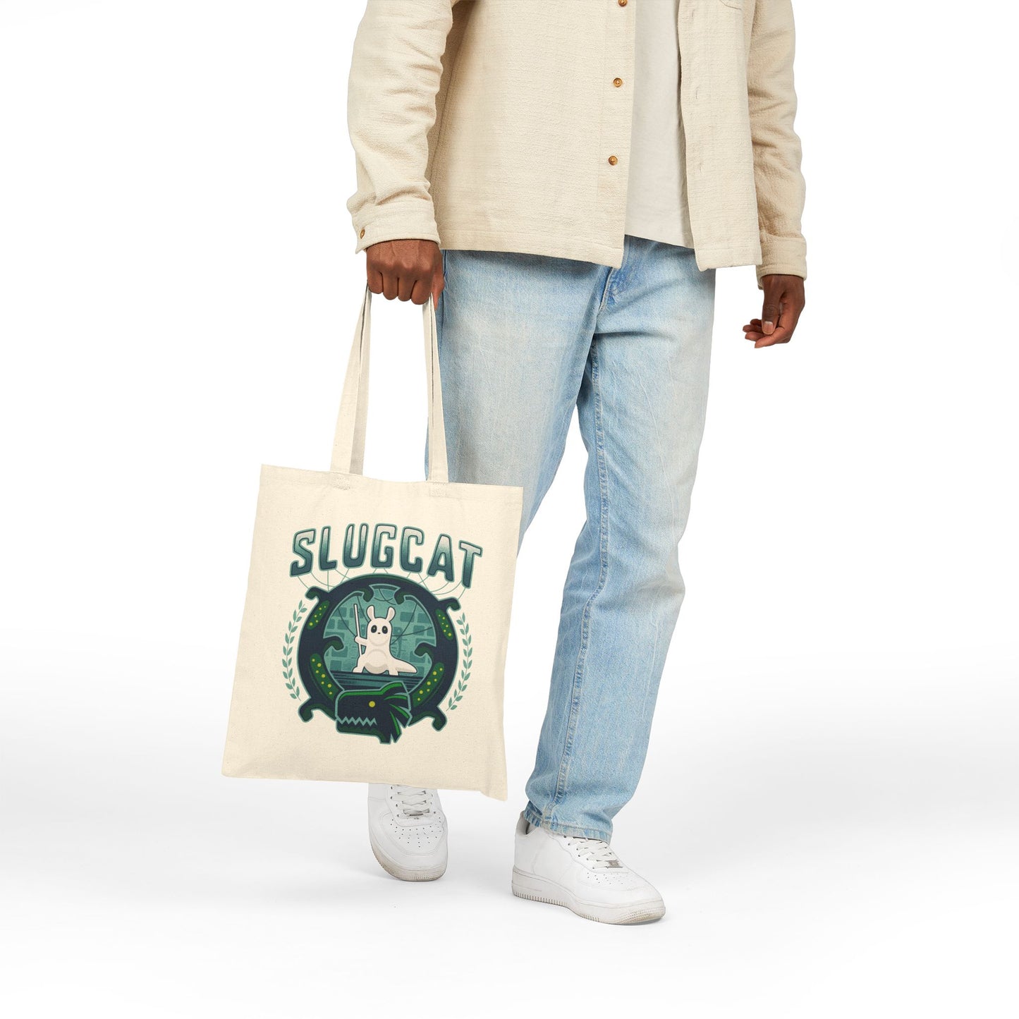 Slugcat Emblem Canvas Tote Bag