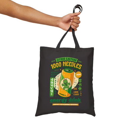 Cactuar Energy Drink Cotton Canvas Tote Bag