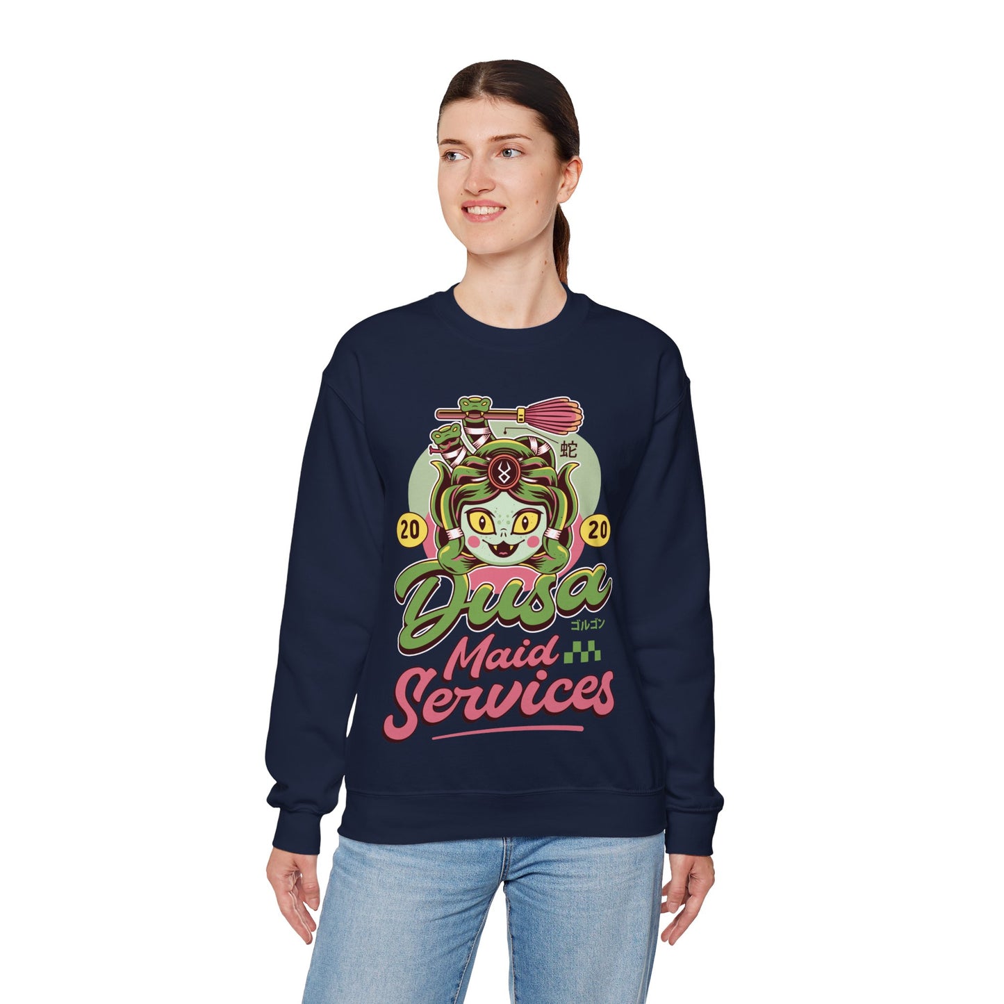Dusa Maid Emblem Crewneck Sweatshirt