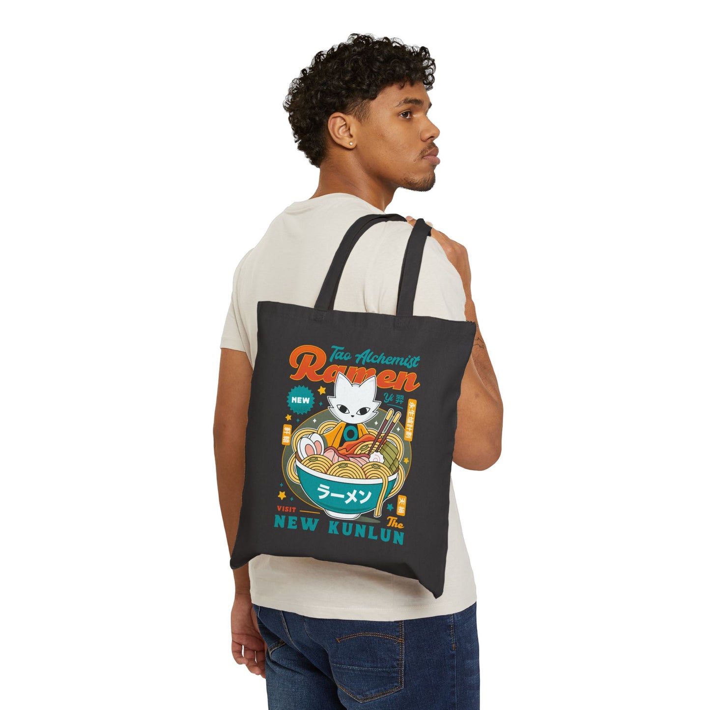 The Mysterious Alchemist Ramen Cotton Canvas Tote Bag