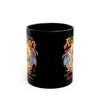 Yian Kut Ku Ramen Vintage Black Mug