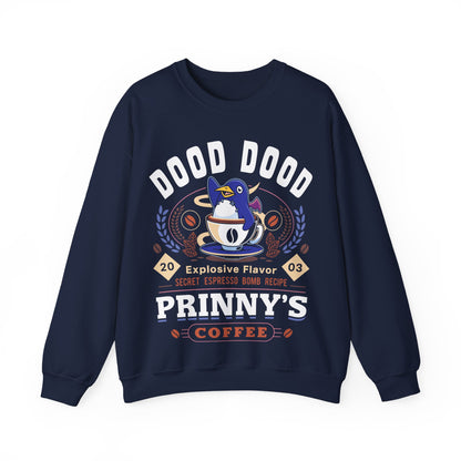 Prinny Dood Coffee Emblem Unisex Crewneck Sweatshirt