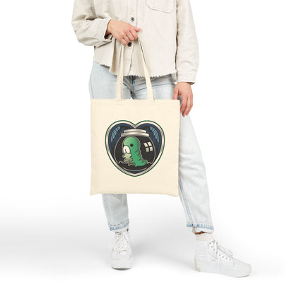 Grub Love Emblem Canvas Tote Bag