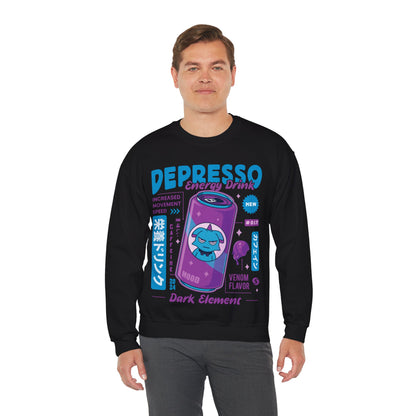 Depresso Energy Drink Unisex Crewneck Sweatshirt