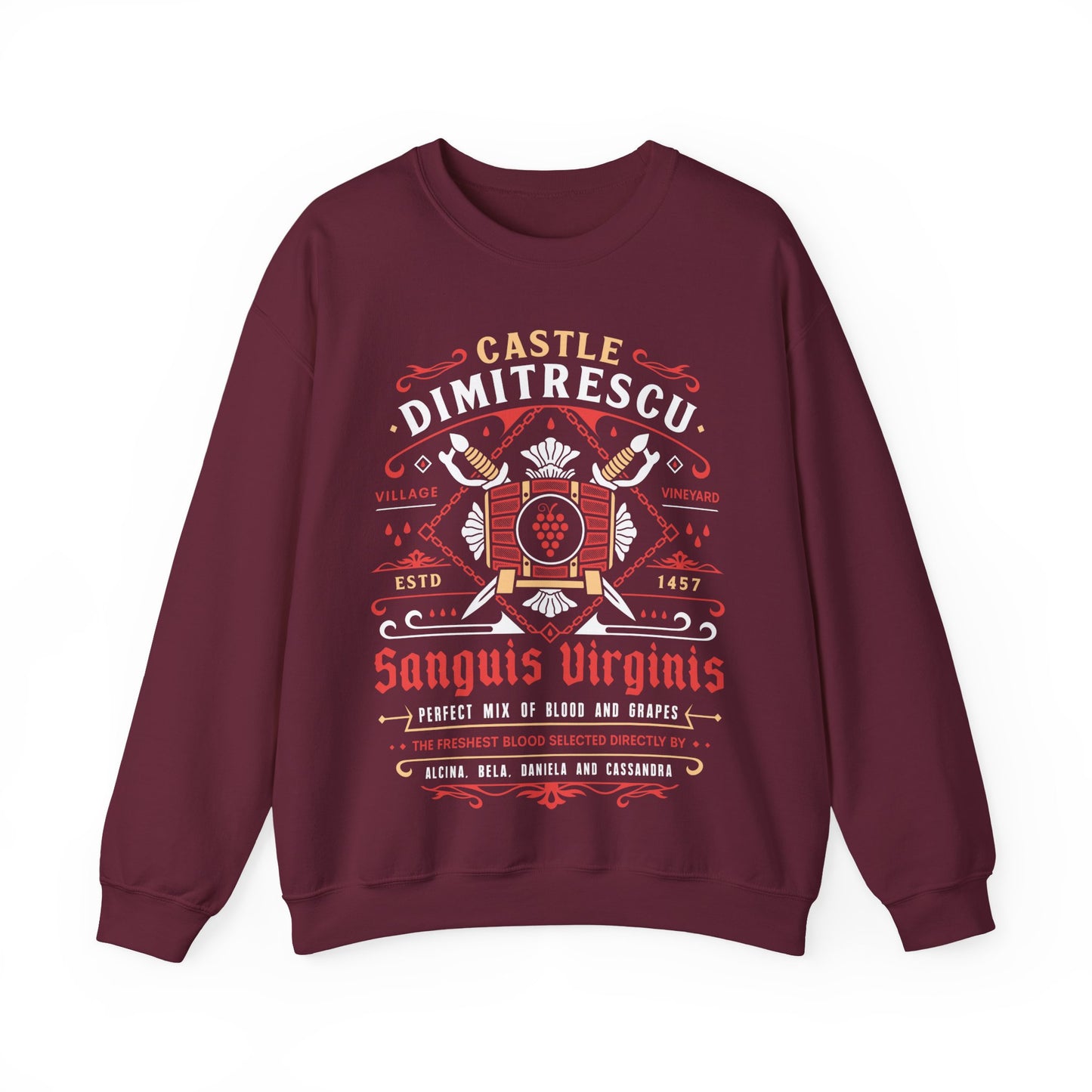 Castle Dimitrescu Vineyard Crest Crewneck Sweatshirt