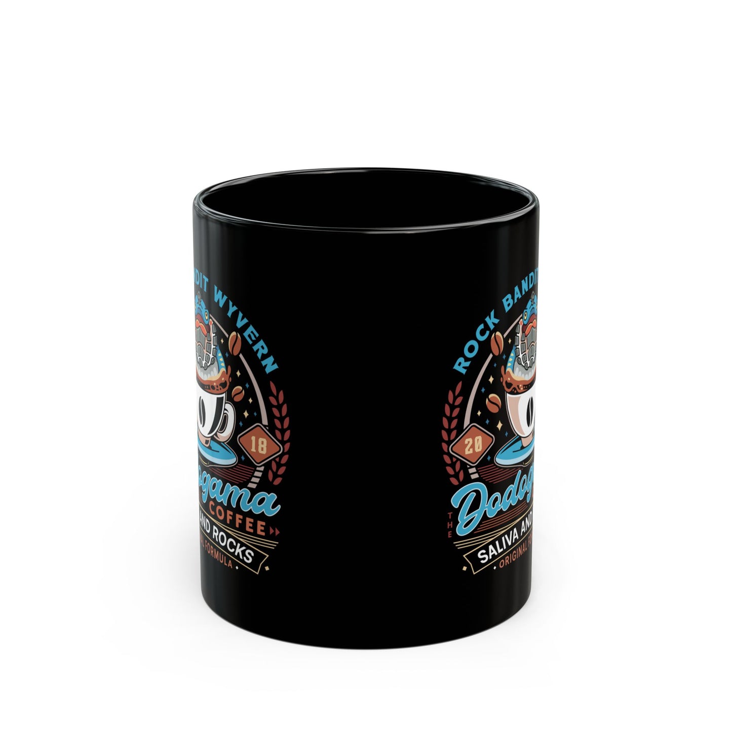 Dodogama Coffee Emblem Black Mug
