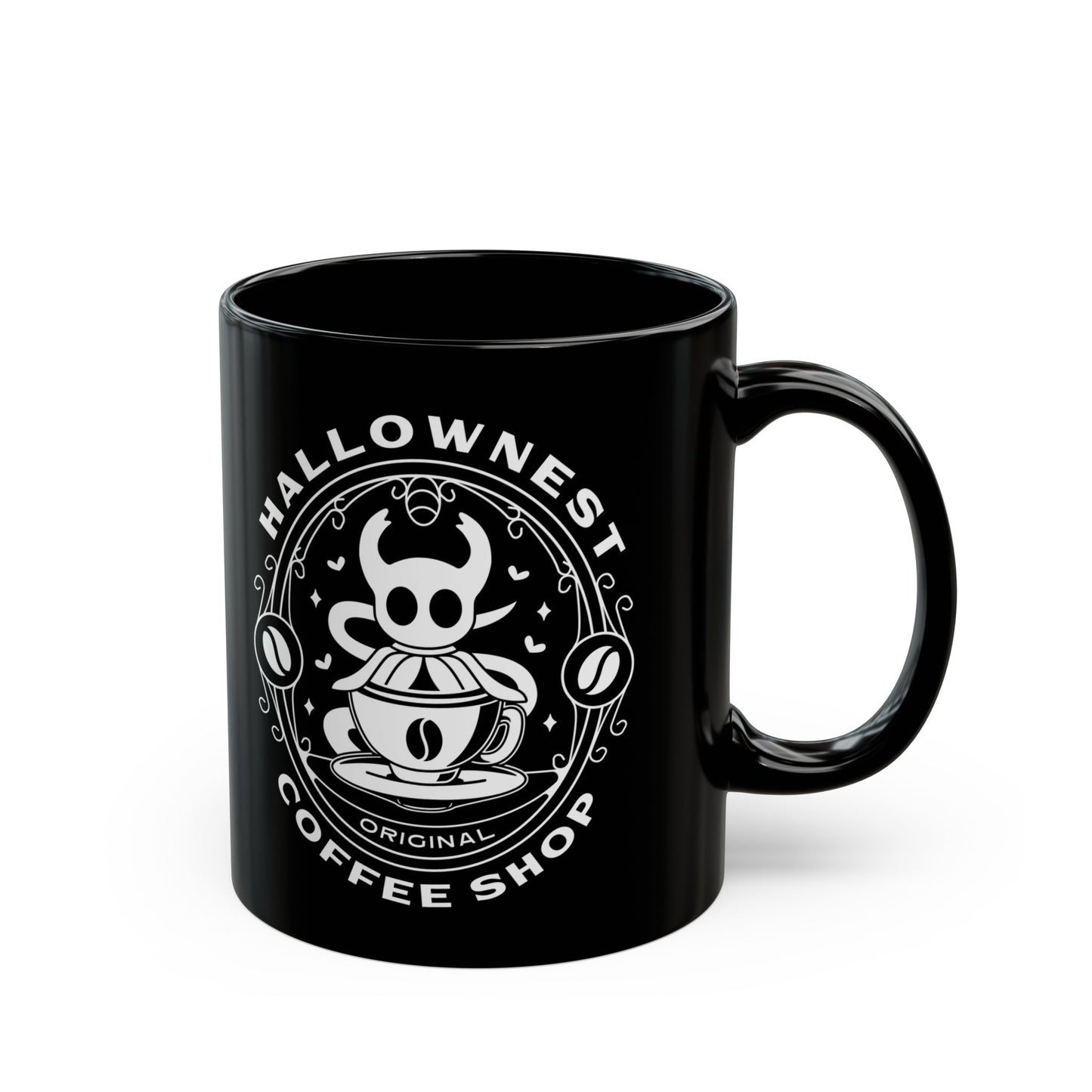 Hallownest Coffee Emblem Black Mug