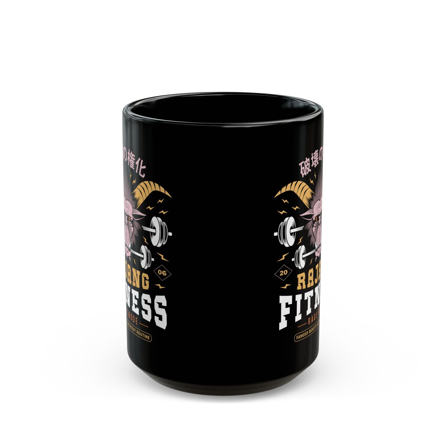Rajang Fitness Black Mug