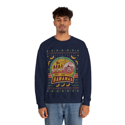 Aiai Bananas Ugly Sweater Unisex Crewneck Sweatshirt