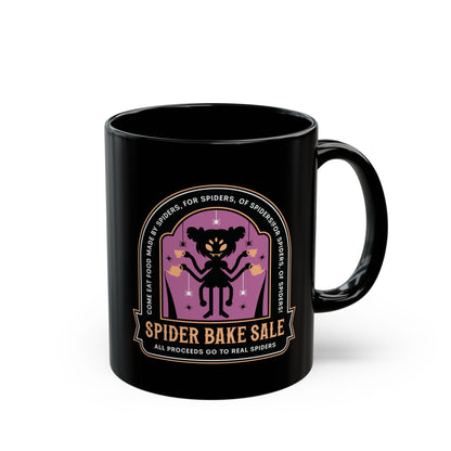 Spider Bake Sale Emblem Black Mug