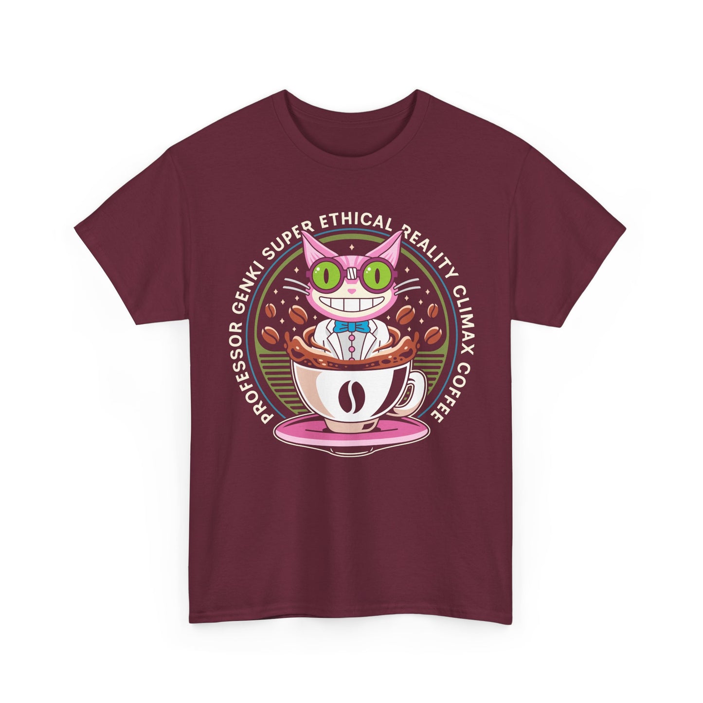 Steelport Cat Coffee Emblem Unisex T-Shirt