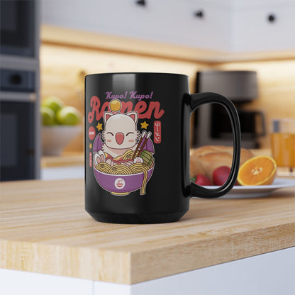 Moogle Kupo Ramen Black Mug