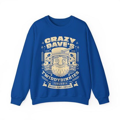 Crazy Dave Emblem Grunge Crewneck Sweatshirt