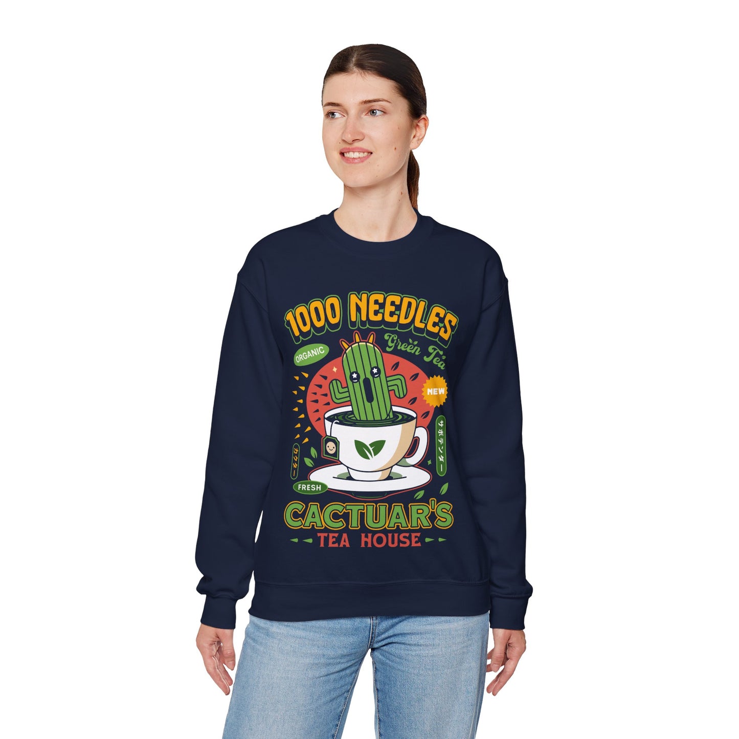 Cactuar Green Tea Emblem Crewneck Sweatshirt