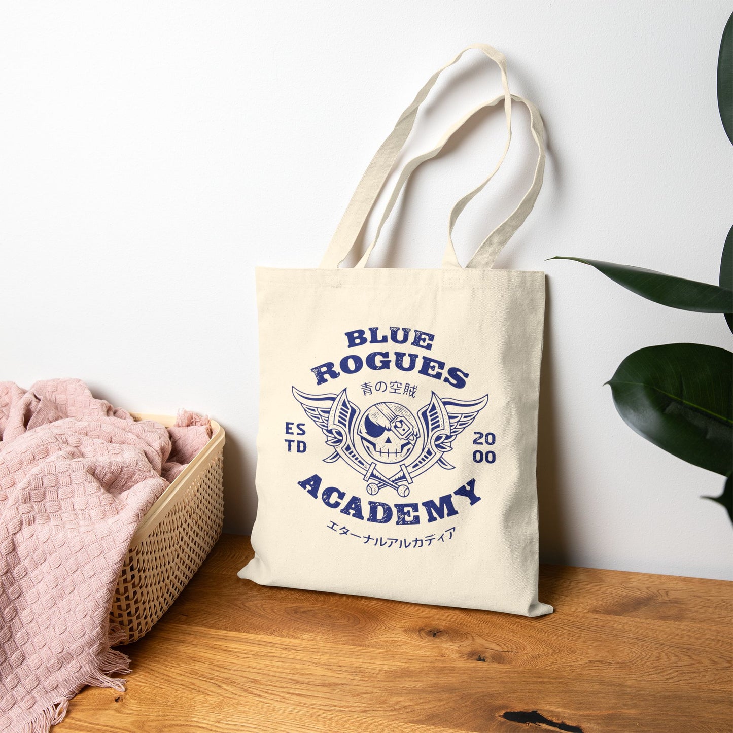 Blue Rogues Air Pirates Canvas Tote Bag