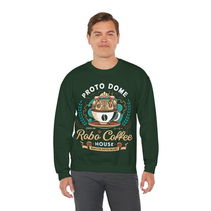 Proto Dome Robo Coffee Crest Unisex Crewneck Sweatshirt