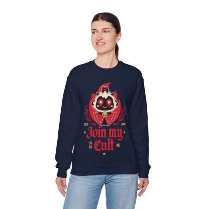 Join My Cult Emblem Unisex Crewneck Sweatshirt