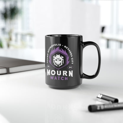 Mourn Watch Emblem Black Mug