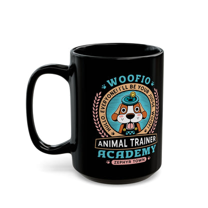 Woofio Zephyr Town Academy Black Mug