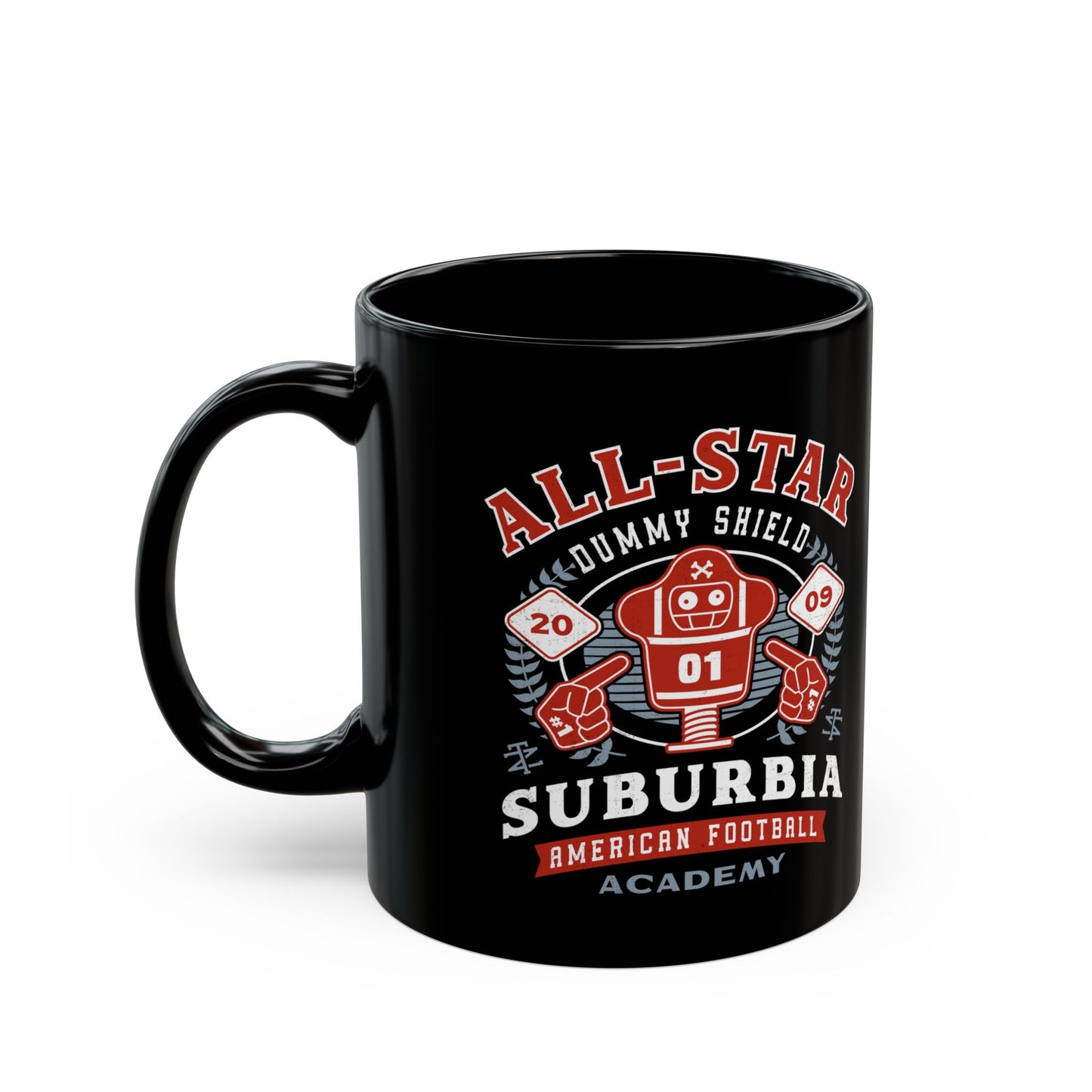 Dummy Shield Emblem Black Mug