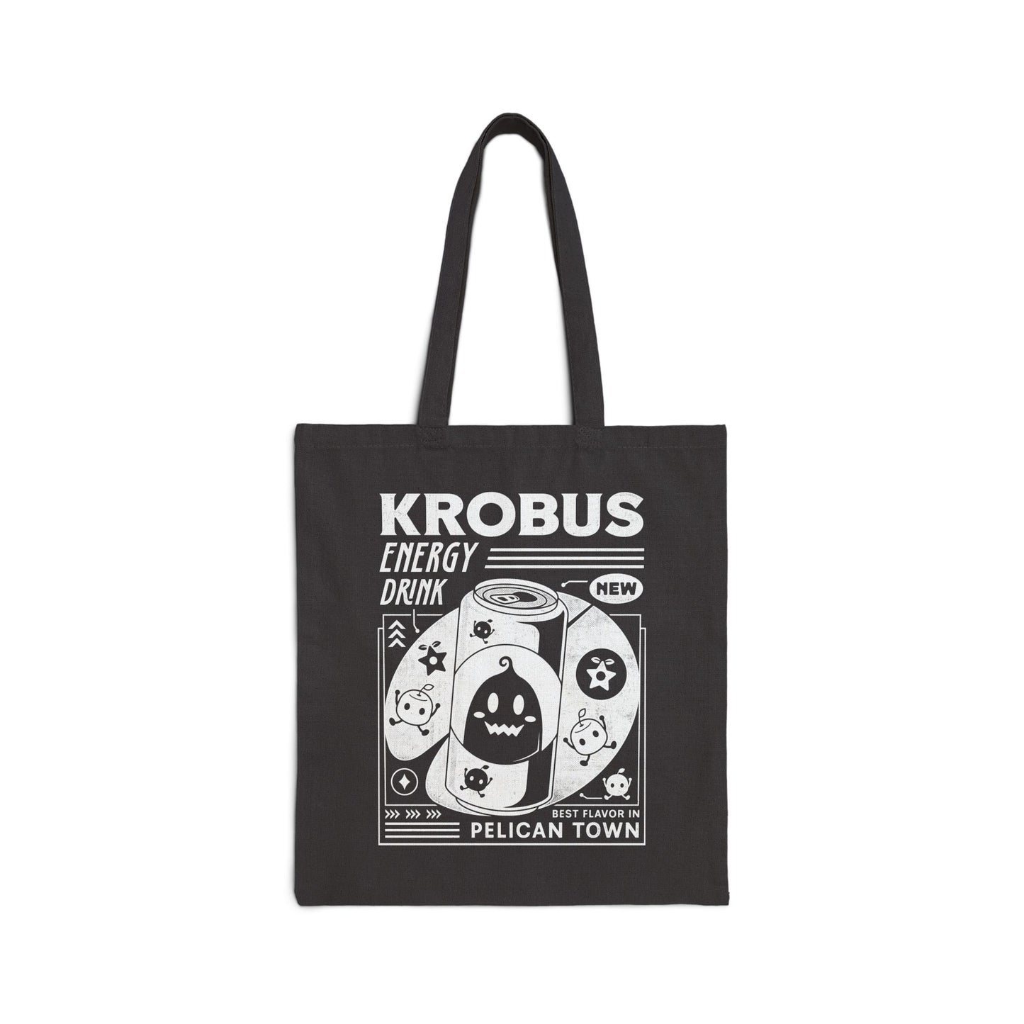 Krobus Energy Drink Grunge Canvas Tote Bag