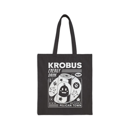 Krobus Energy Drink Grunge Canvas Tote Bag