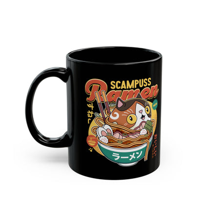 Scampuss Ramen Black Mug