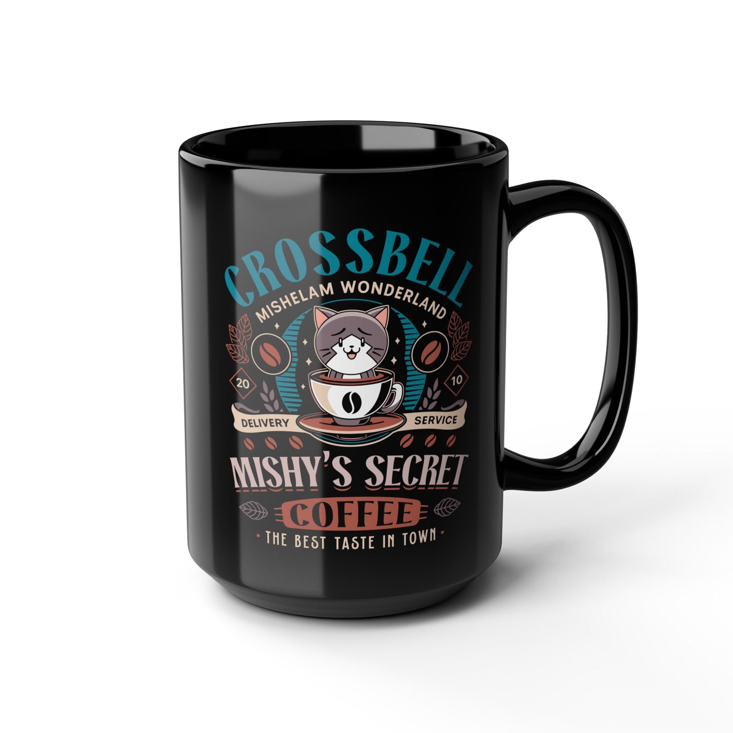 Mishelam Wonderland Coffee Black Mug