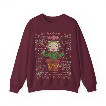 Lil Cactus Ugly Sweater Crewneck Sweatshirt