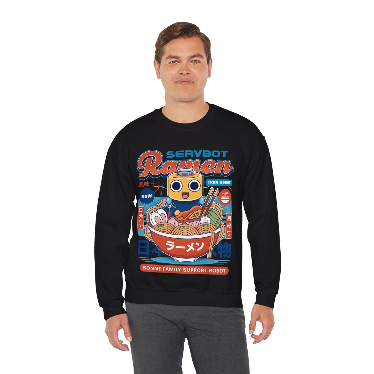 Servbot Ramen Vintage Crewneck Sweatshirt
