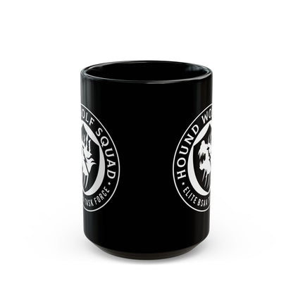 Hound Wolf Squad Crest Black Mug