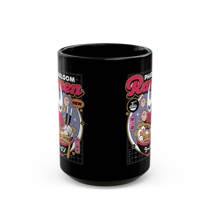 Pharloom Ramen Aesthetic Black Mug