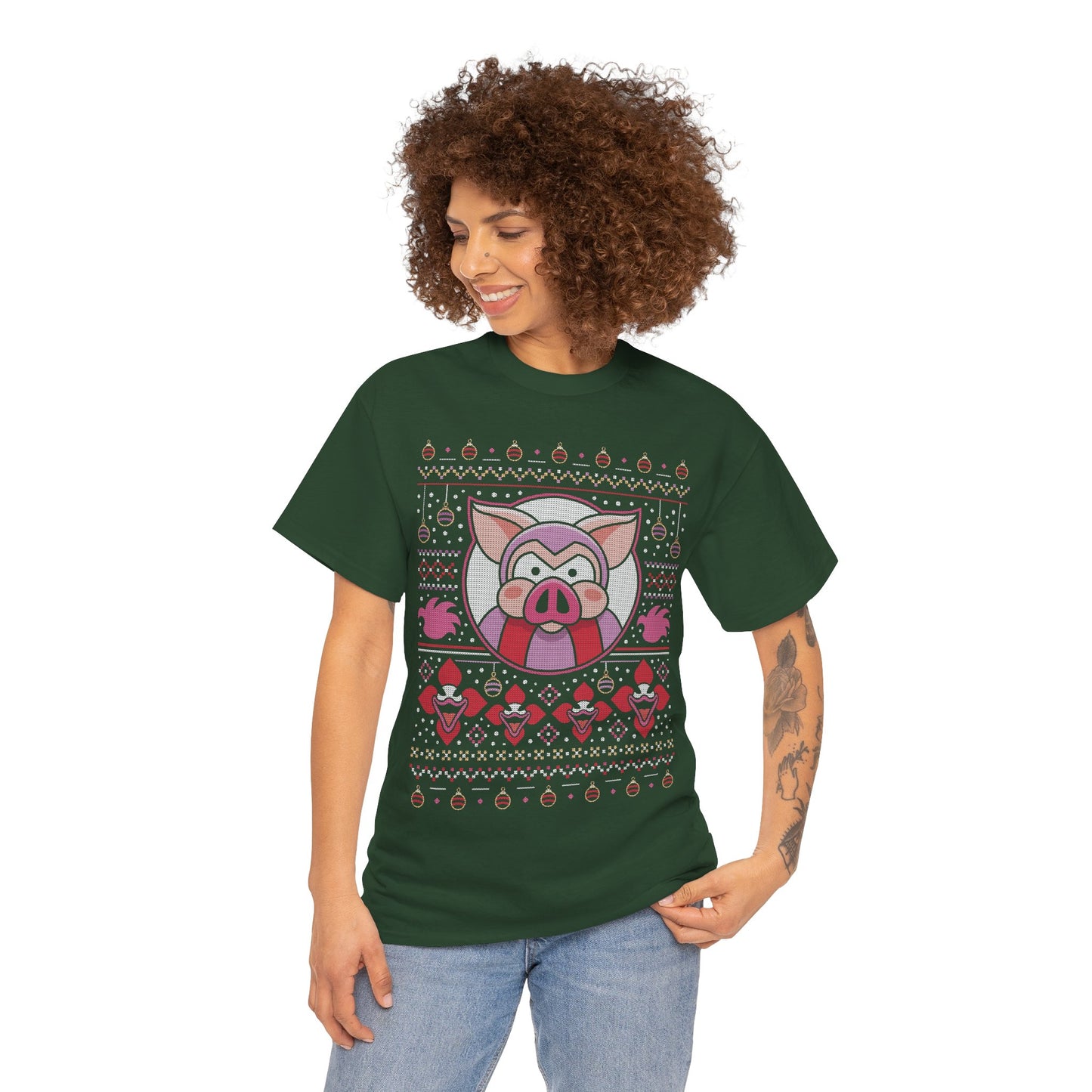 Evil Pigs Ugly Sweater Unisex T-Shirt