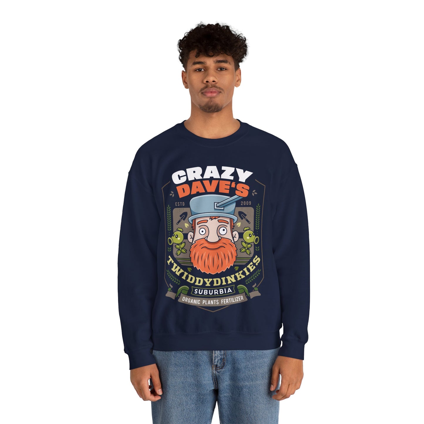 Crazy Dave Fertilizer Vintage Crewneck Sweatshirt