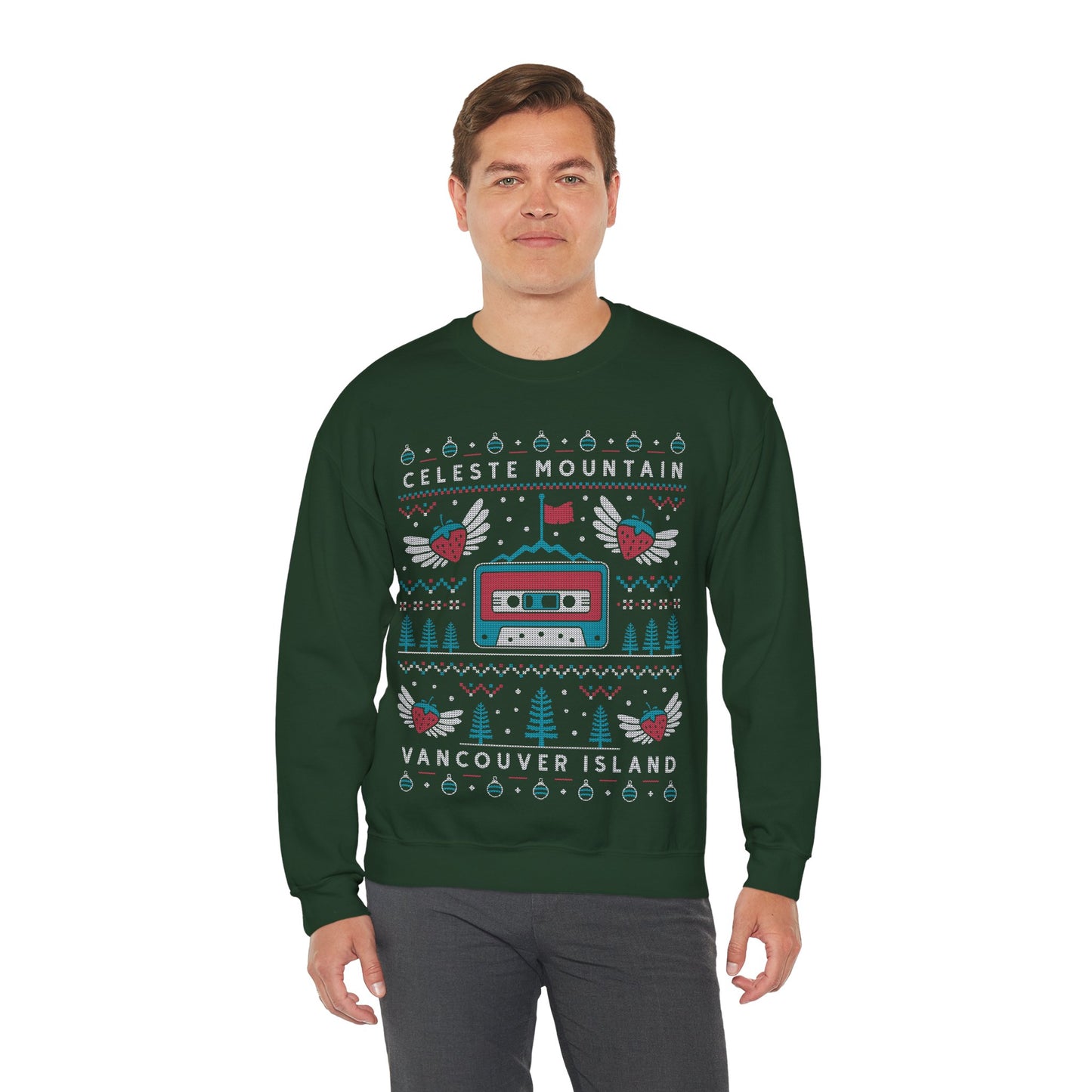 Celeste Mountain Ugly Sweater Unisex Crewneck Sweatshirt