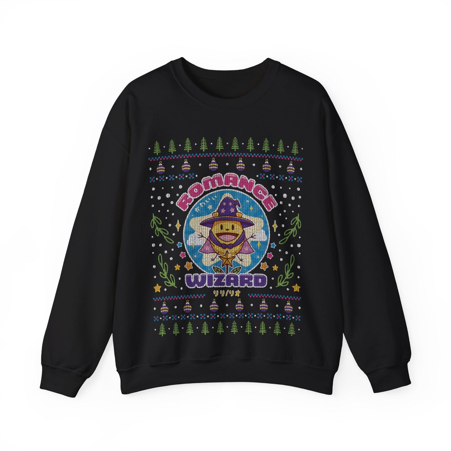 Romance Wizard Ugly Sweater Unisex Crewneck Sweatshirt