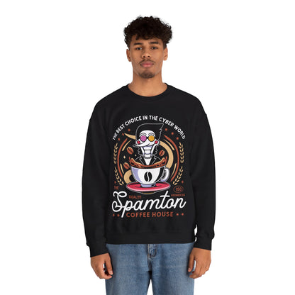 Spamton Coffee Emblem Crewneck Sweatshirt