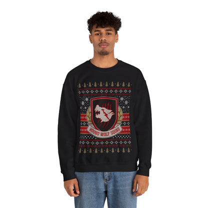 Hound Wolf Squad Christmas Unisex Crewneck Sweatshirt