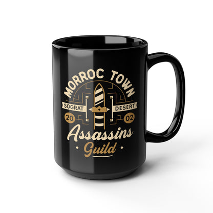 Morroc Oasis Town Guild Black Mug