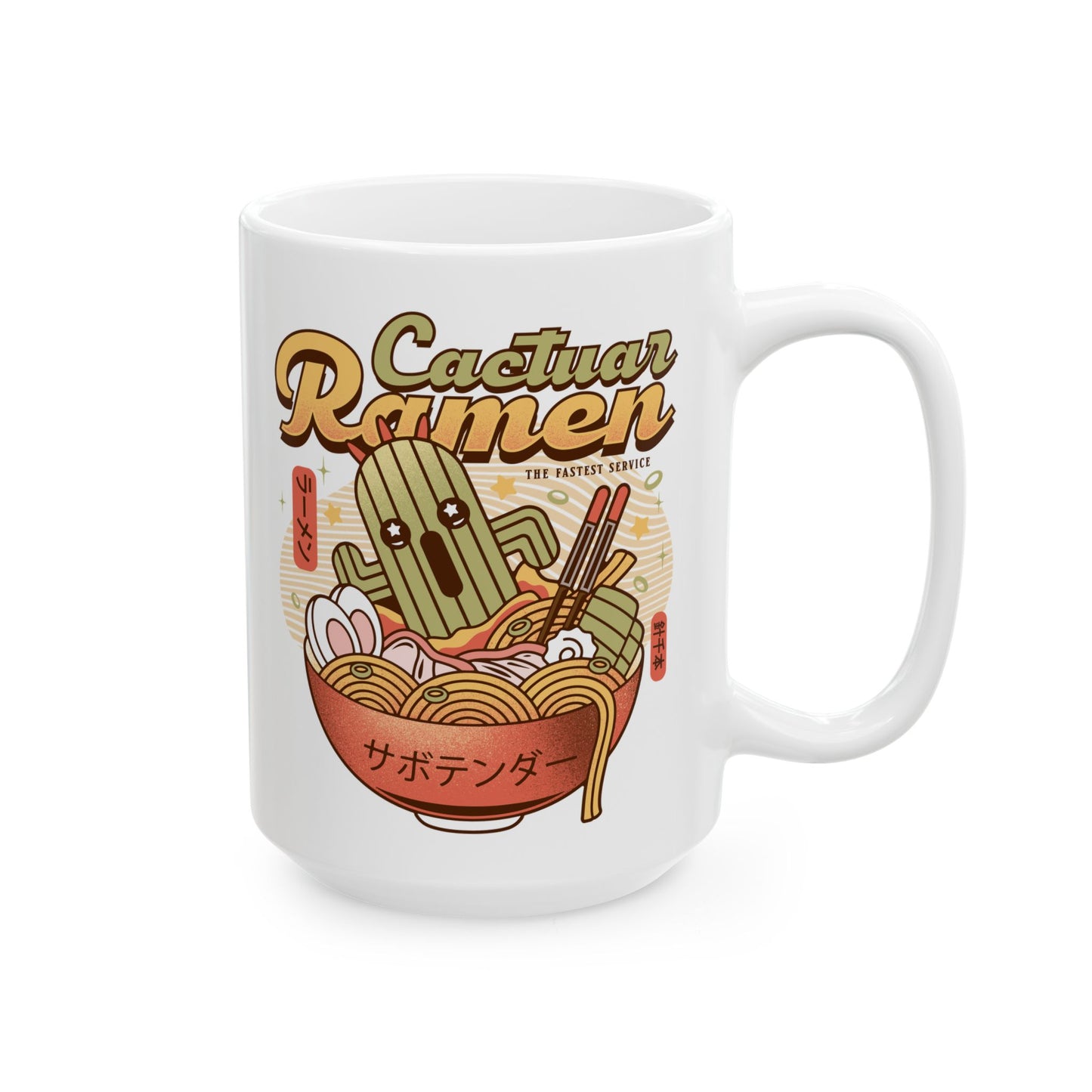 Cactuar Ramen Vintage Ceramic Mug