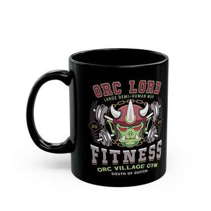 Geffen Orc Village Fitness Black Mug
