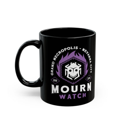 Mourn Watch Emblem Black Mug
